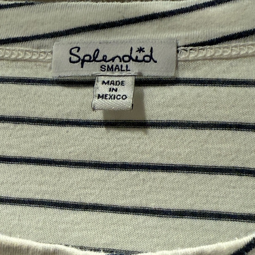 Splendid Striped Ruffle Sleeve Top - Picture 3 of 4